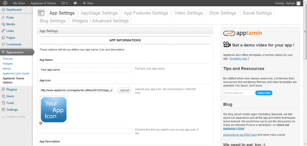 apptamin-a_options_app-settings app website