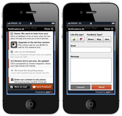 Appsfire SDK screenshots