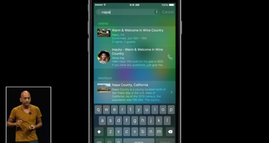 iOS 9 Spotlight