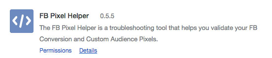 FB Pixel Helper for Chrome