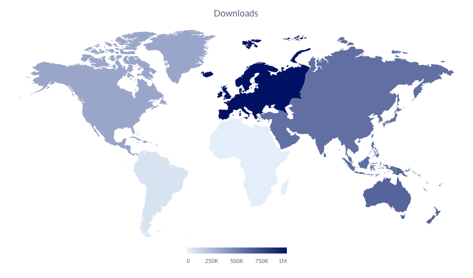 VR Apps downloads world