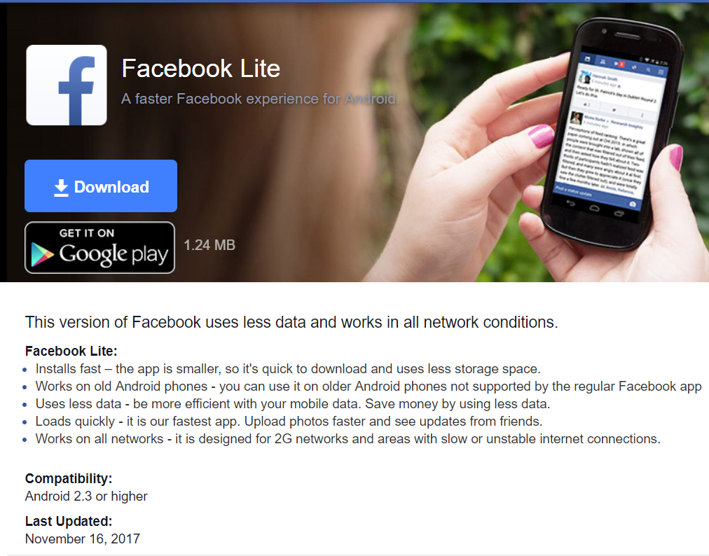 Facebook Lite