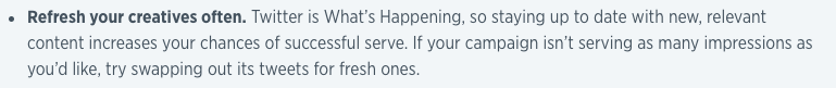 Twitter refresh creatives