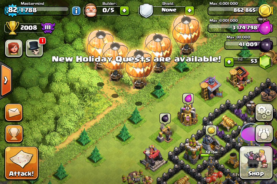 Clash of clans halloween gameplay