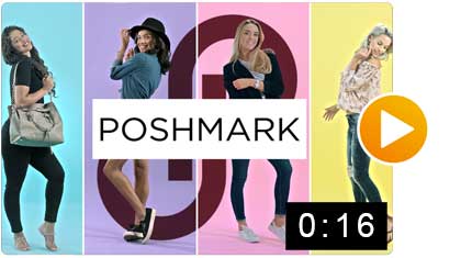 Live Action PoshMark App Video Mobile Ad User Acquisition