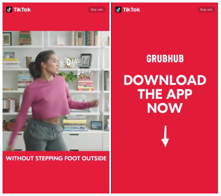 TikTok app install ad