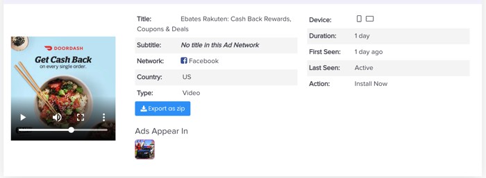 Fcebook Audience Network ad creative eBates2 1